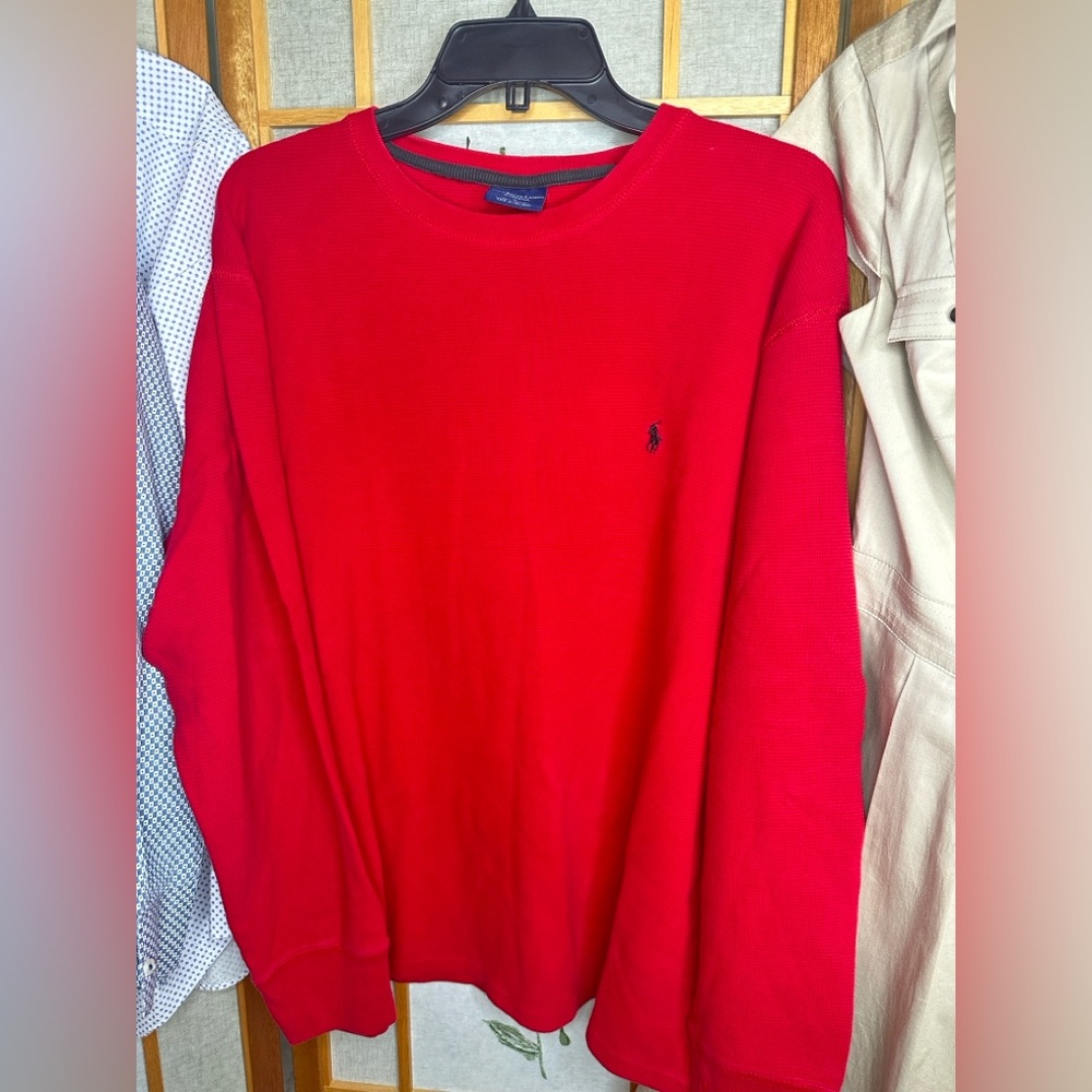 Polo by Ralph Lauren Vibrant Red Crewneck Sweater